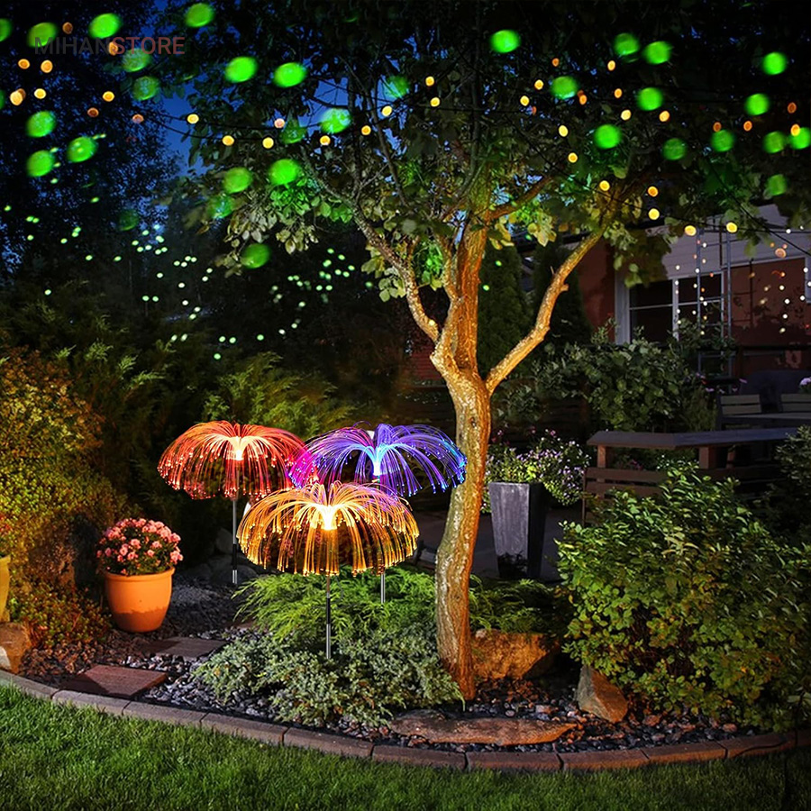 چراغ آبشاری باغچه خورشیدی