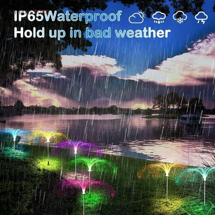 چراغ آبشاری باغچه خورشیدی