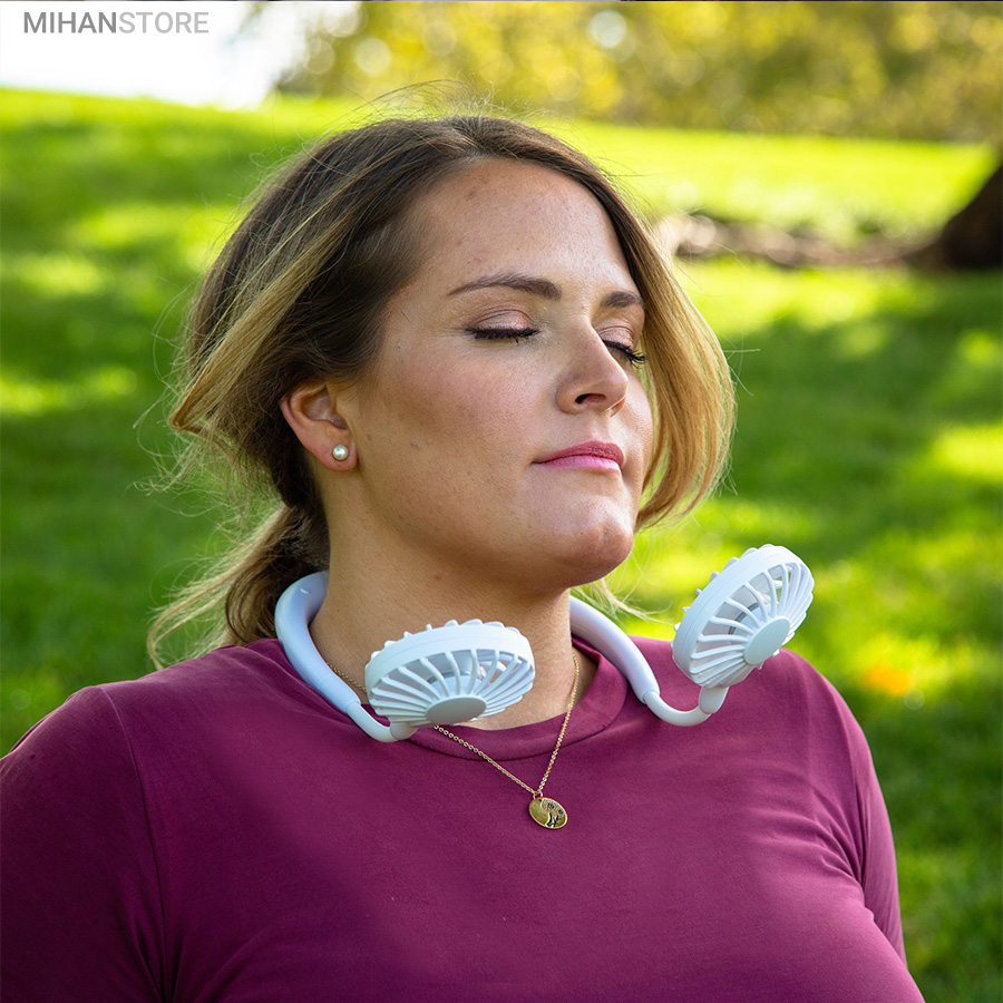 پنکه گردنی شارژی دارای LED