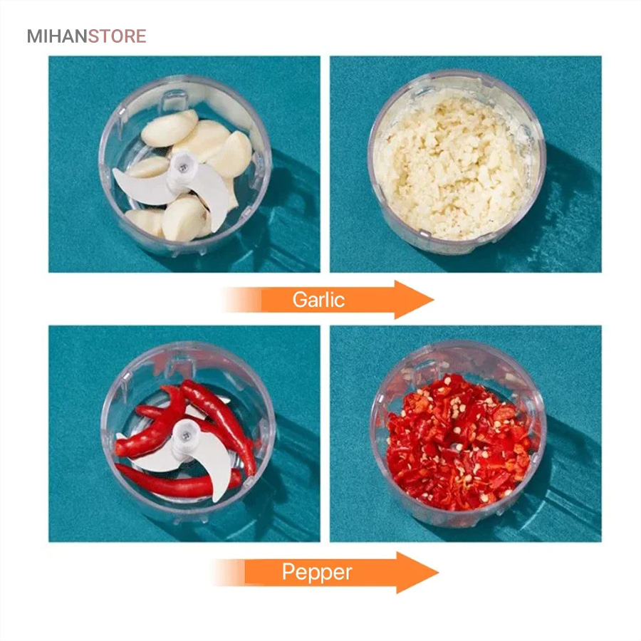 مینی خردکن شارژی 3 تیغه