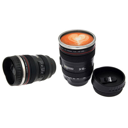 لیوان با طرح لنز دوربین عکاسی