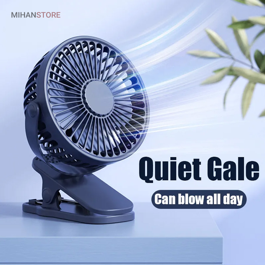 مینی پنکه شارژی گیره دار