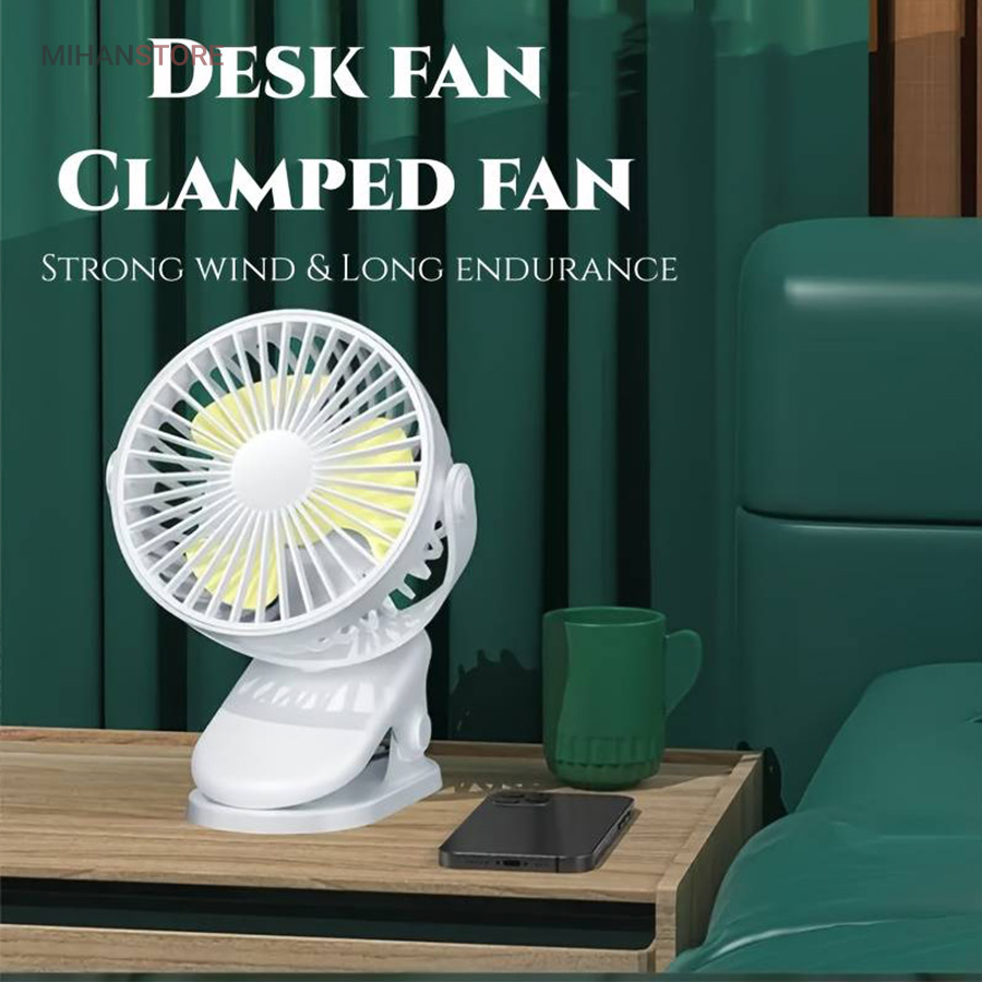 مینی پنکه شارژی گیره دار