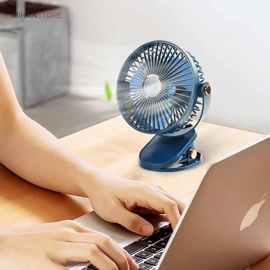 مینی پنکه شارژی گیره دار