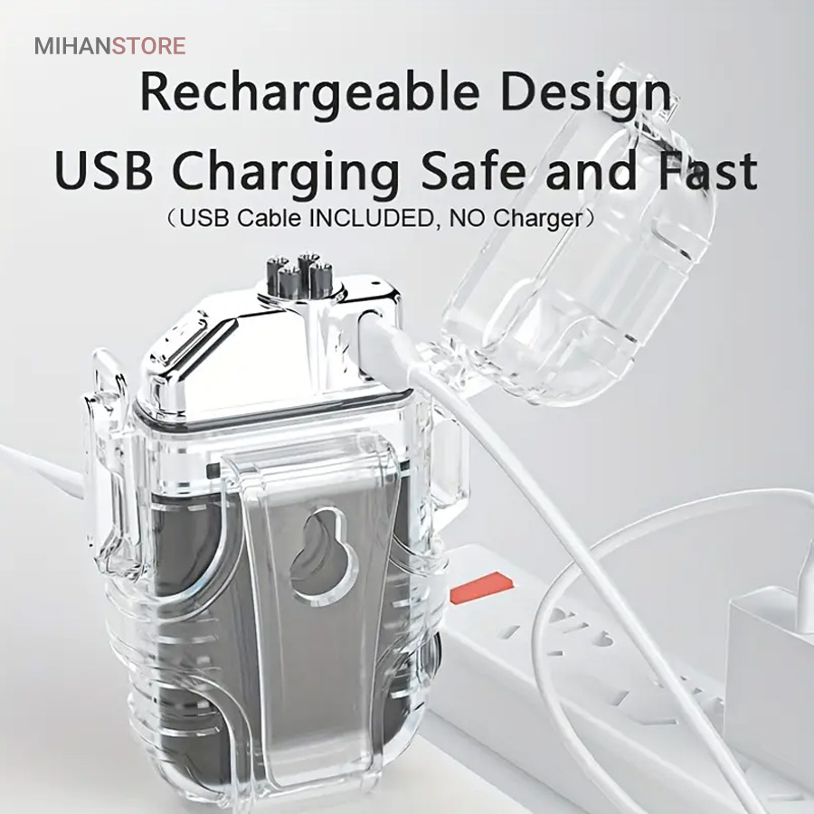 فندک الکتریکی (شارژی) چراغ قوه دار