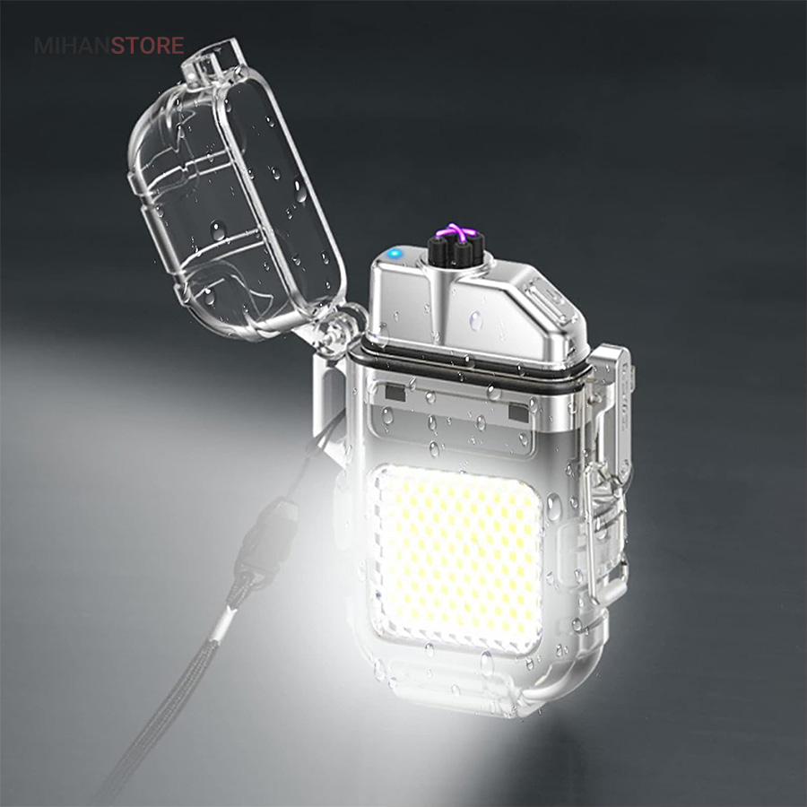 فندک الکتریکی (شارژی) چراغ قوه دار