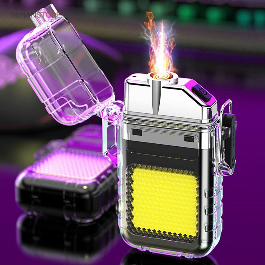 فندک الکتریکی (شارژی) چراغ قوه دار