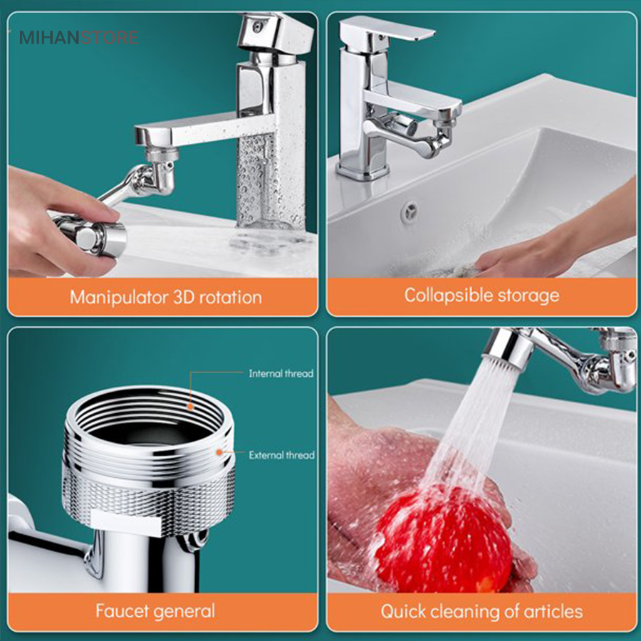 سر شیر آب متحرک مدل بازویی