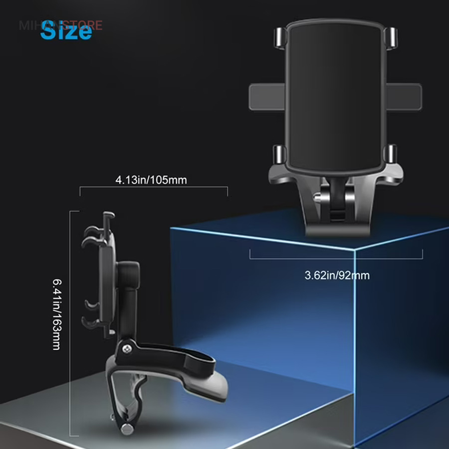 هولدر موبایل جلو داشبورد و سایه بان
