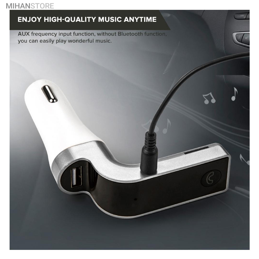 شارژر فندکی بلوتوث و اف ام پلیر خودرو