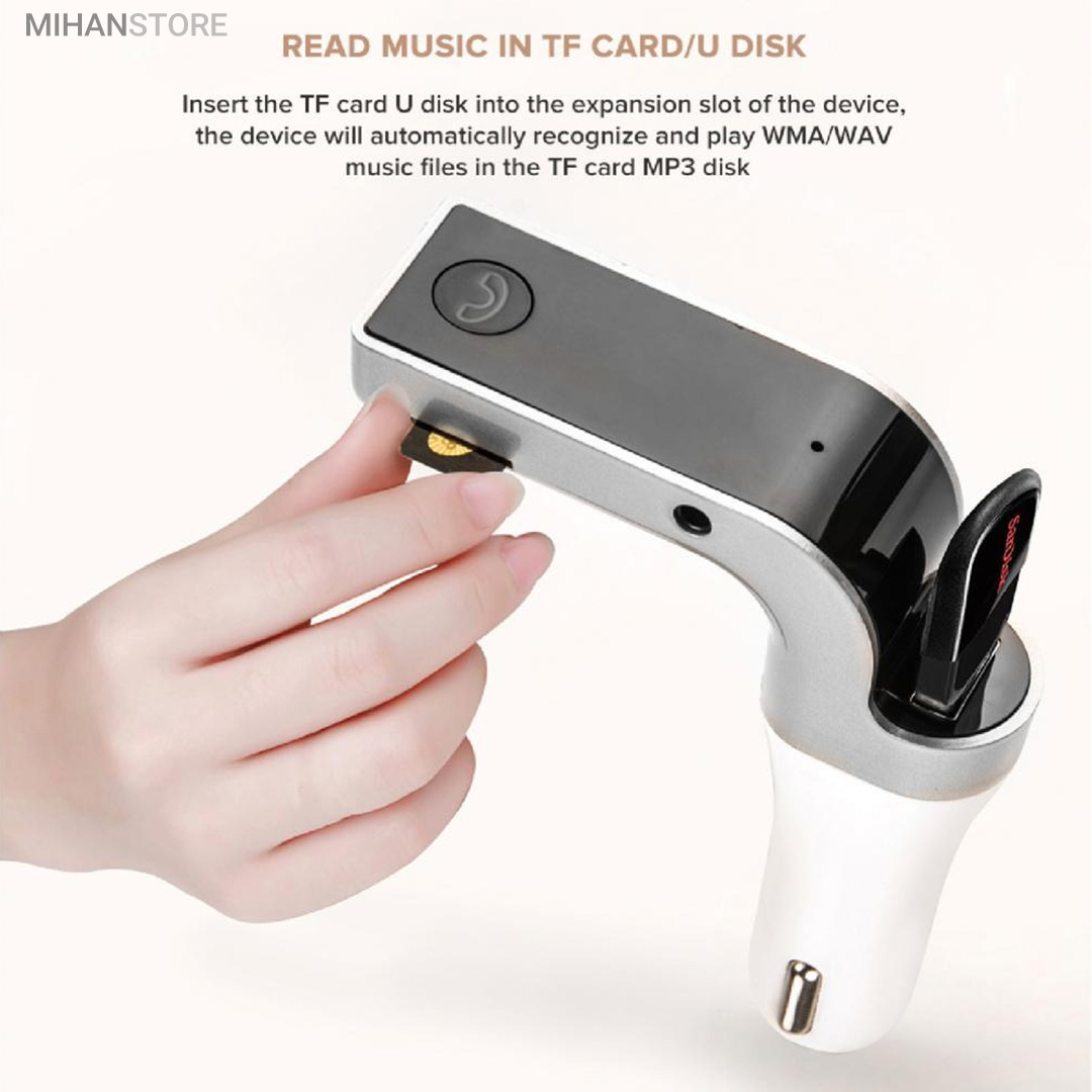 شارژر فندکی بلوتوث و اف ام پلیر خودرو