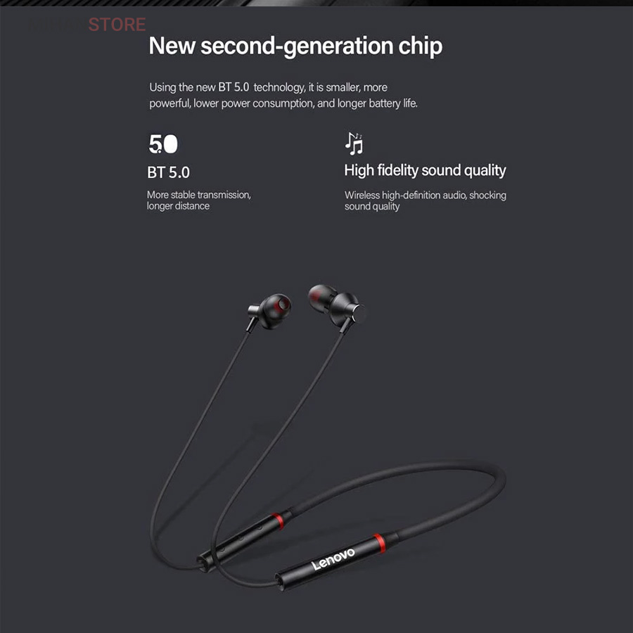 هندزفری بلوتوث گردنی Lenovo