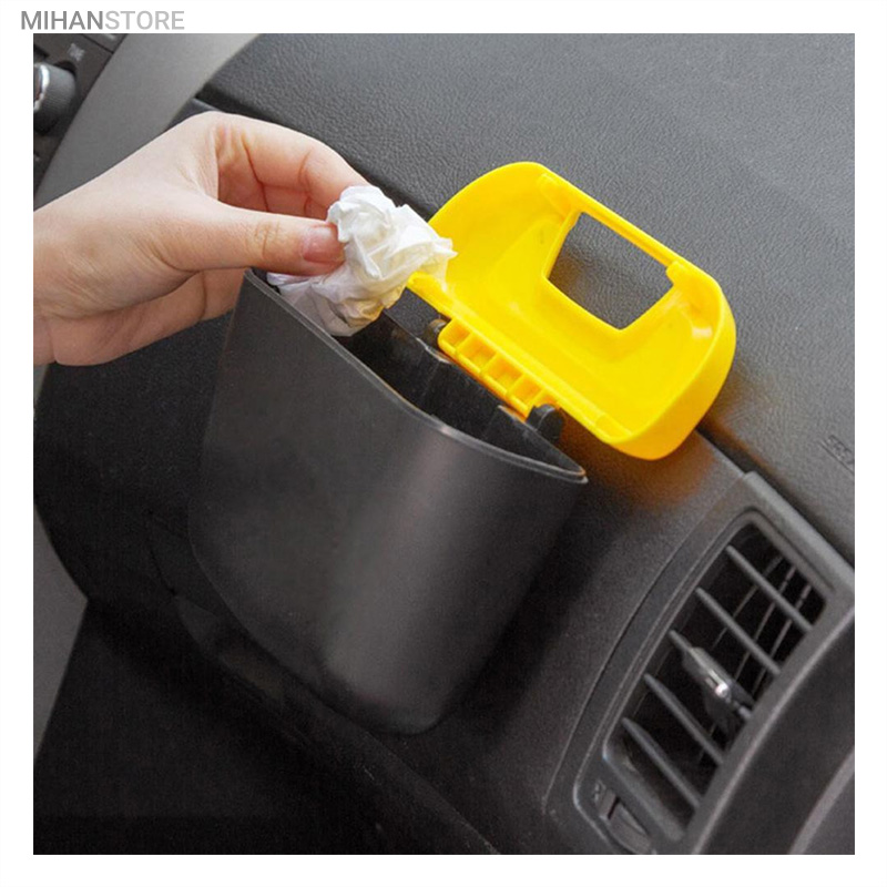 سطل زباله درب دار خودرو