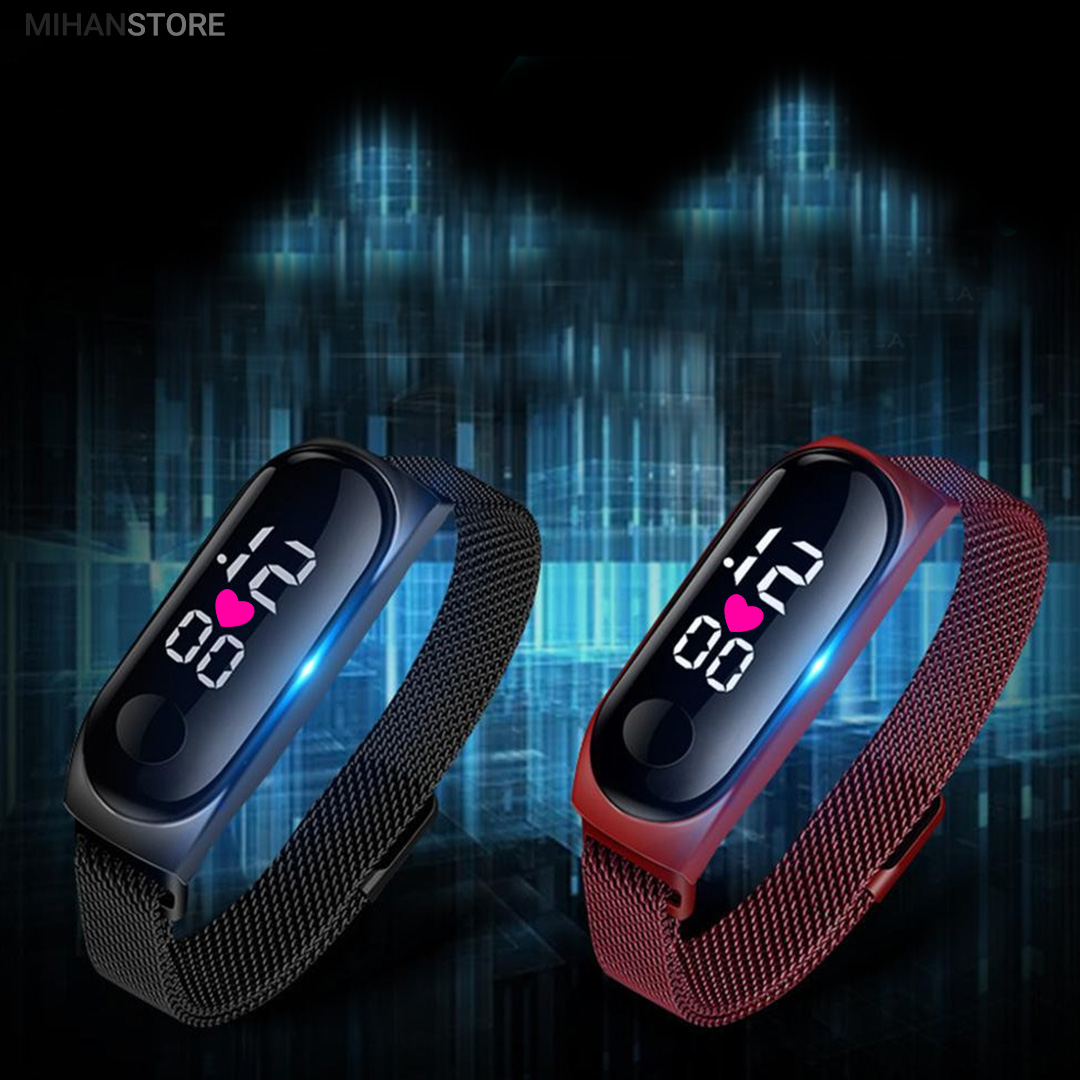 ساعت LED بند مگنتی طرح شیائومی